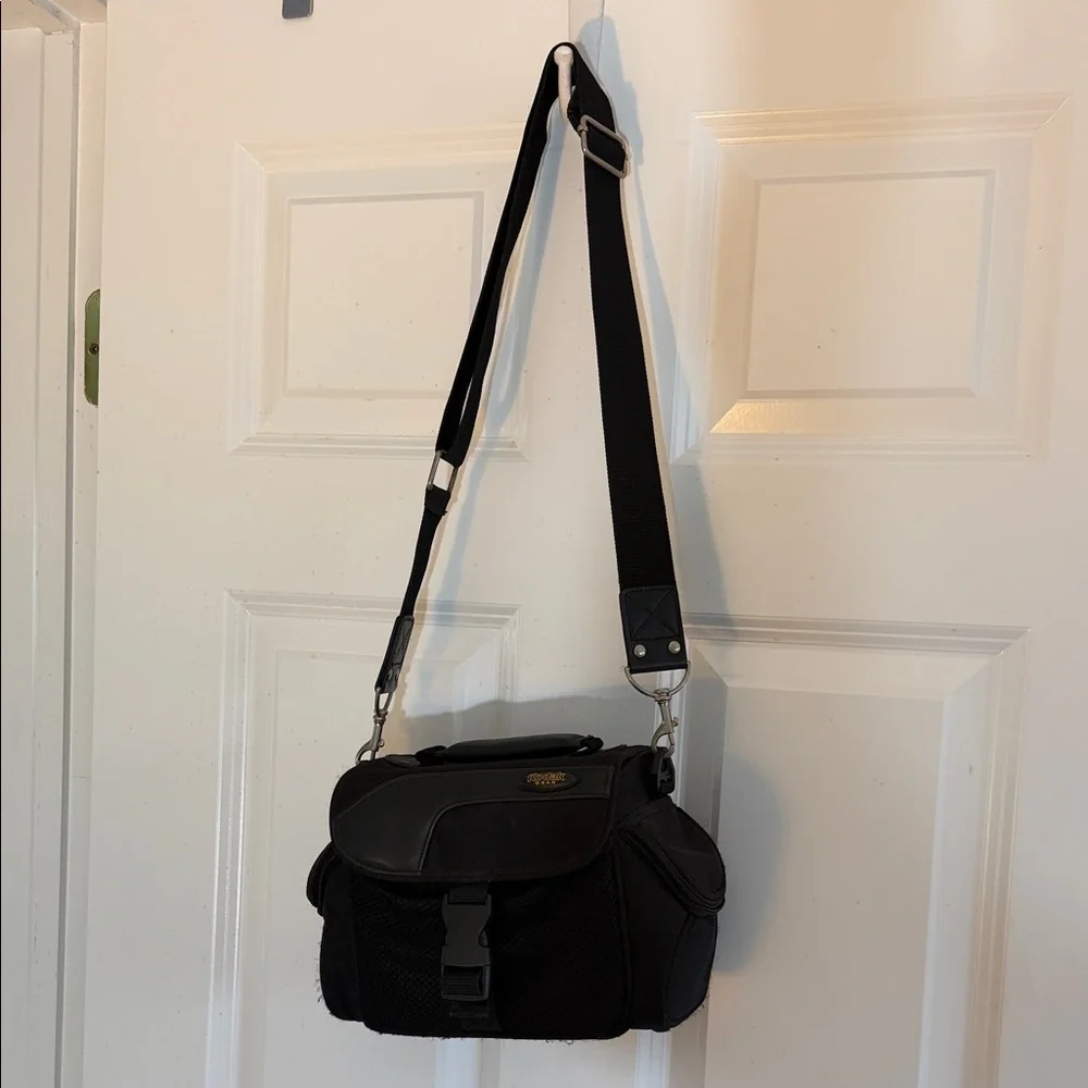 Kodak Black Nylon Shoulder Camera Bag with Adjustable Strap
